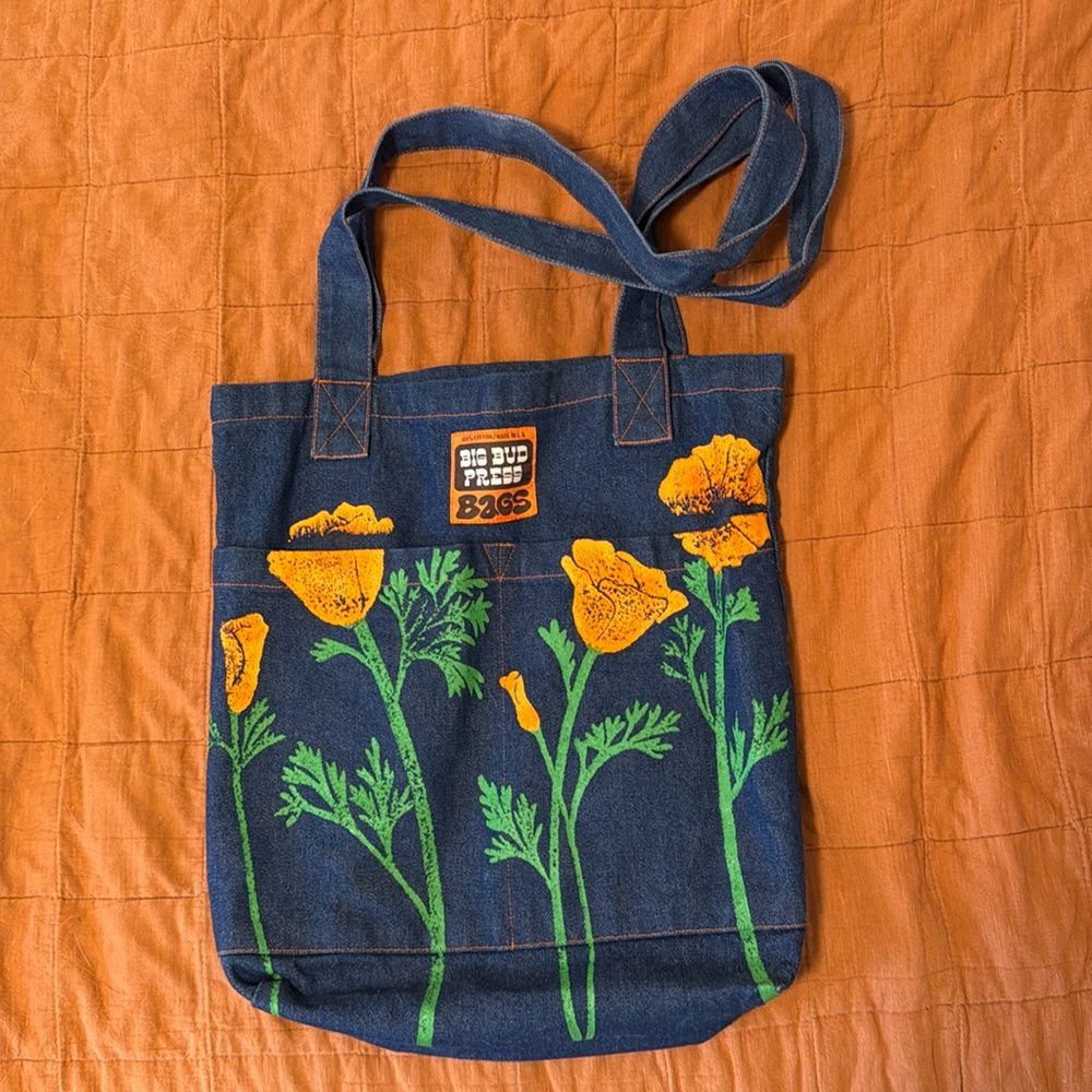 Big Bud California Poppy Tote